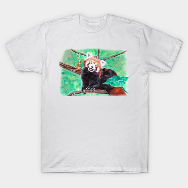 Red Panda T-Shirt by lucafon18